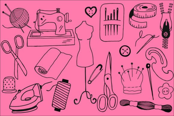 21 Sewing Illustrations & Graphics for Brand Identity