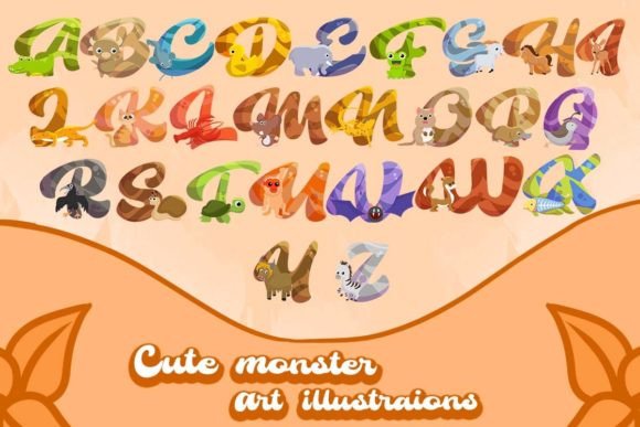 Cute Monster Art Illustrations: Graphics for Branding