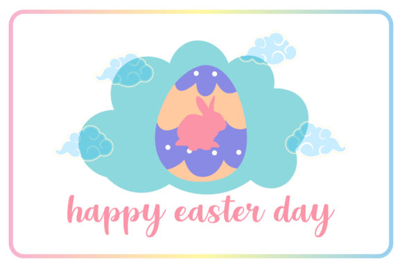 Easter Egg Colorful Illustrations: A Stitch Test