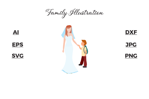 Family Son and Bride Illustrations Review