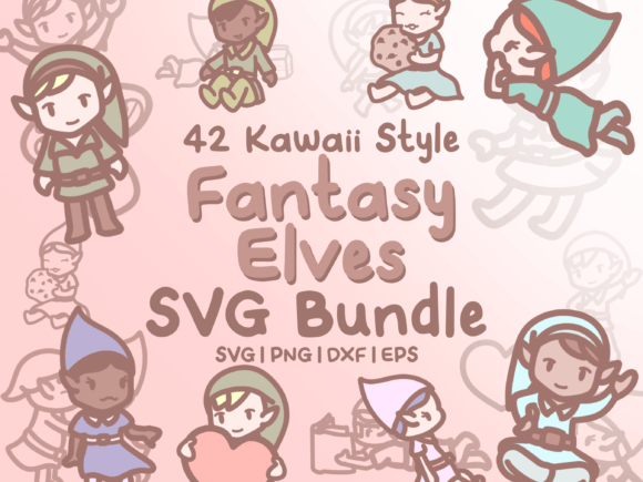 Fantasy Elves SVG Graphics and Illustrations Review