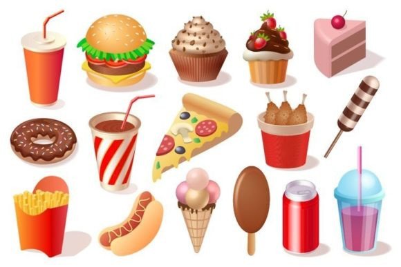 Fast Food Illustrations: Graphics for Branding