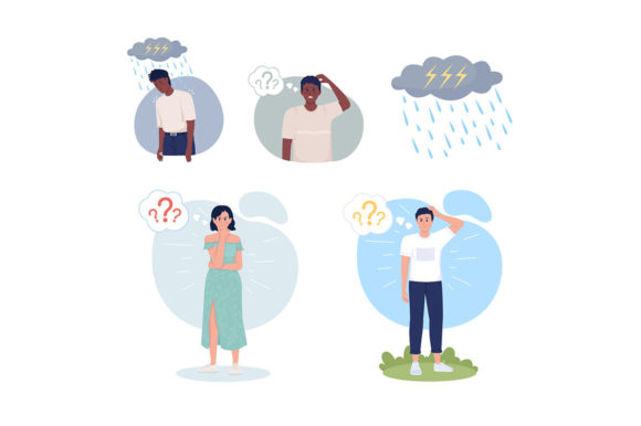 Hesitating People Graphics: Illustrations for Brand Storytelling