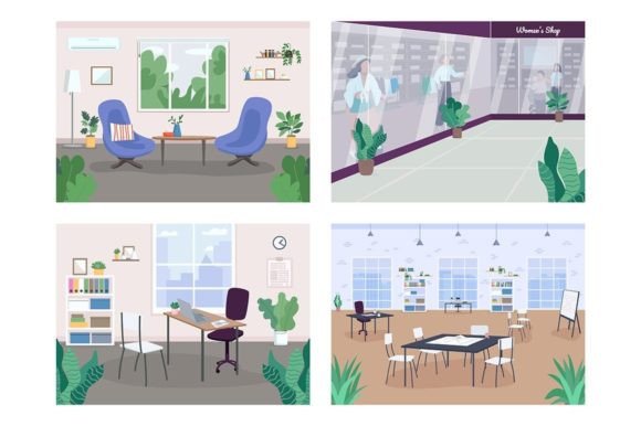 Interior Decoration Vector Graphics & Illustrations Review