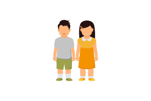 Kids Illustrations Boy Girl: Graphics & Illustrations Review