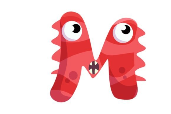 Kids Monster Alphabet M Graphics & Illustrations Review