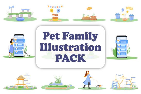 Pet Life SVG Graphics: Cute Illustrations for Crafters