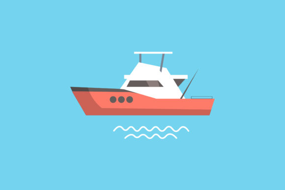 Ship Red Illustrations Vectors: Graphics for Local Branding