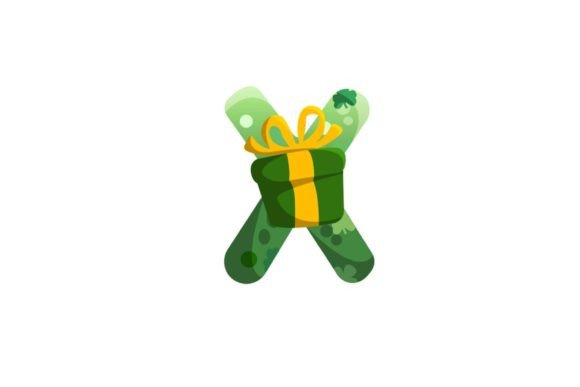 St Patrick Icon Alphabet X Graphics & Illustrations