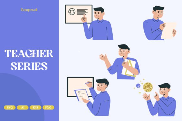 Teacher Illustrations Set: Graphics & Illustrations Review